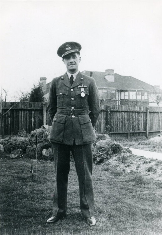 Squadron Leader Sydney, Horace Fox - Day of Award - DFM..jpg