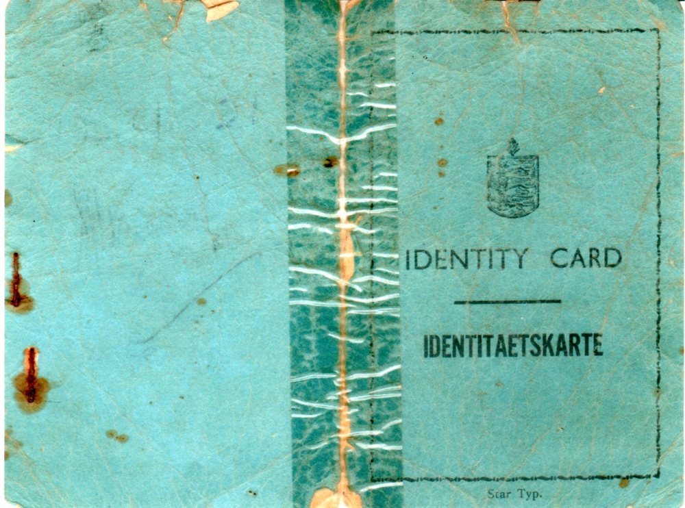 K - 501 - Hutchinson Alfred Edward - Identity Card No 18363  Guernsey - Obverse.jpg