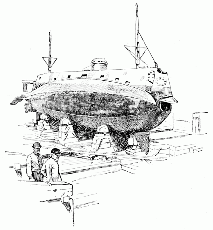 PSM_V58_D172_The_holland_submarine_in_dry_dock.png