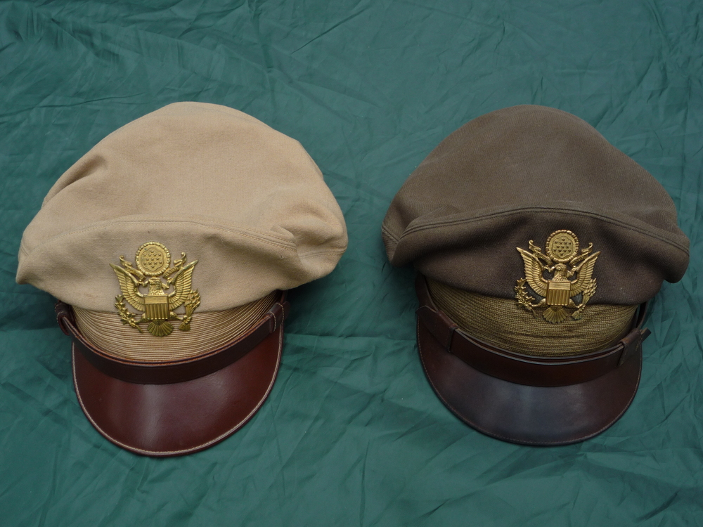 FMB USAAF caps. Khaki-summer, OD green-winter.JPG