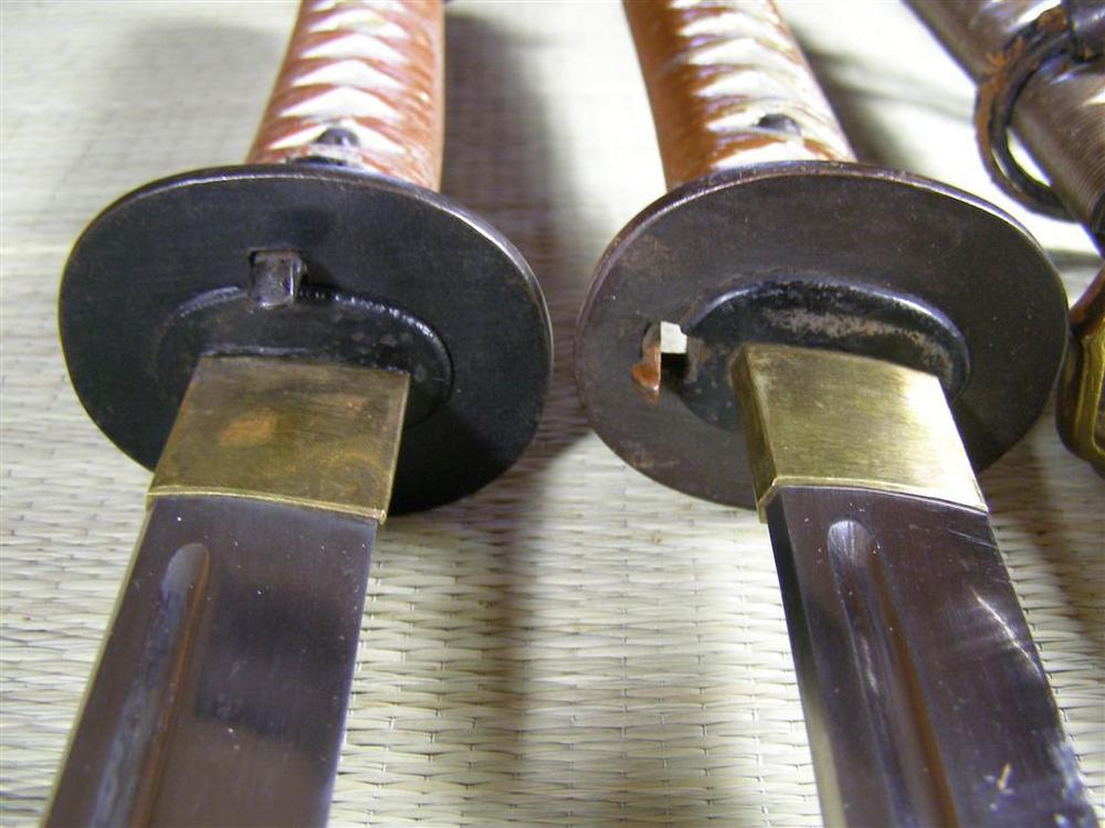 Type 95 Iron Tsuba - Side and Top Latch Variations.JPG