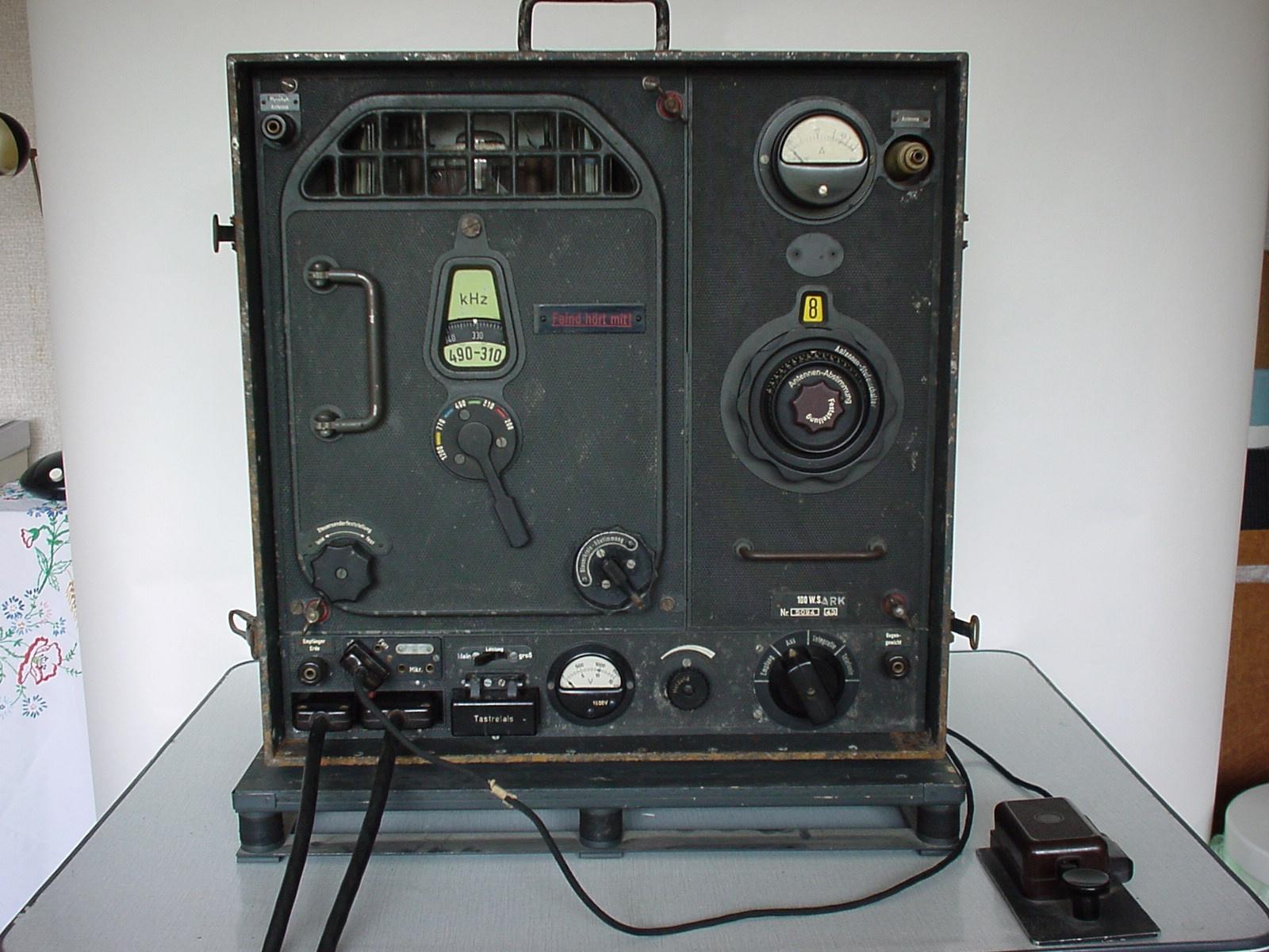 100 W.S. Funk Kiste WW2 German Communications Accessories Militaria