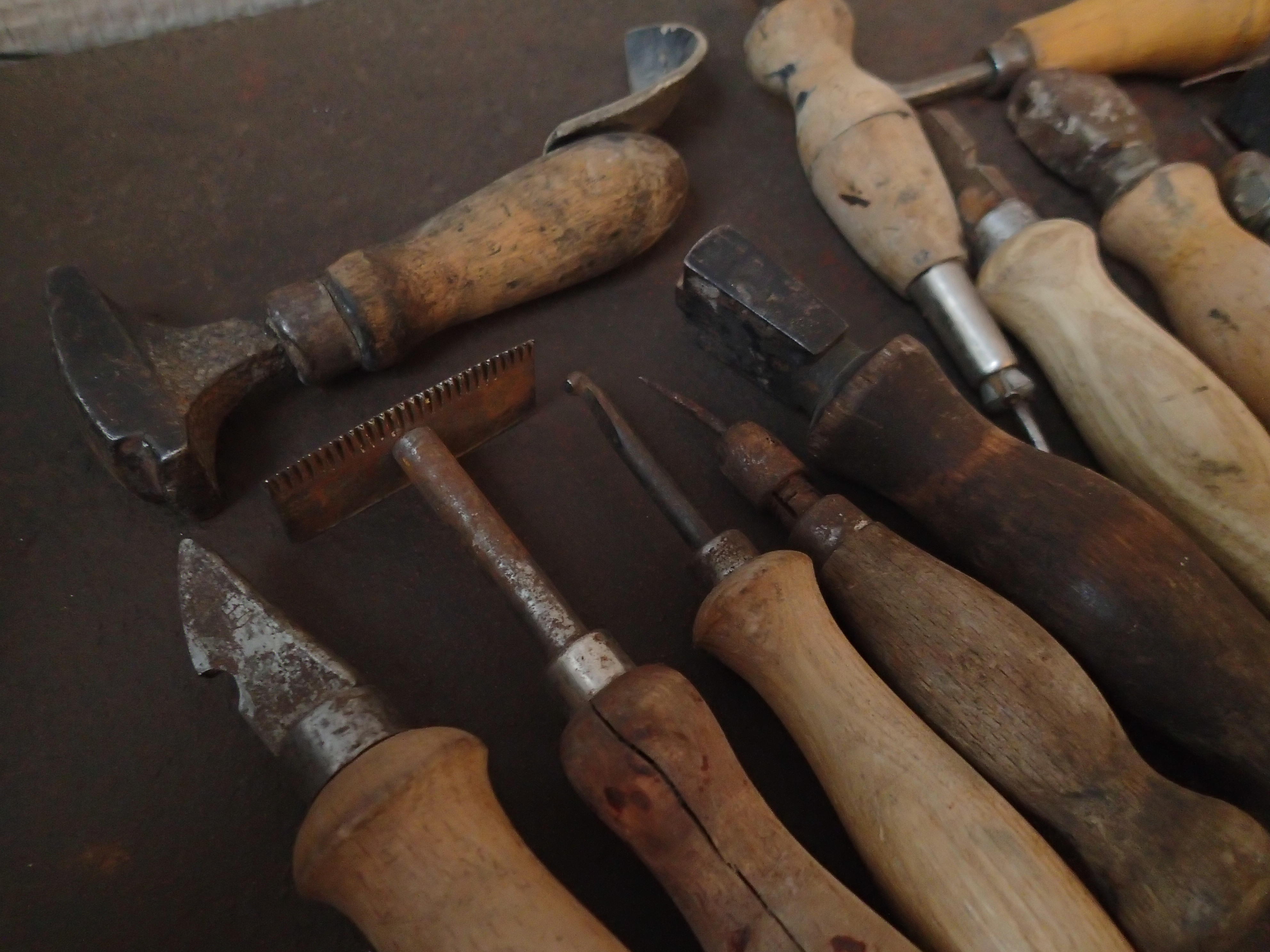German leather work tools German Uniforms & Fieldgear Militaria